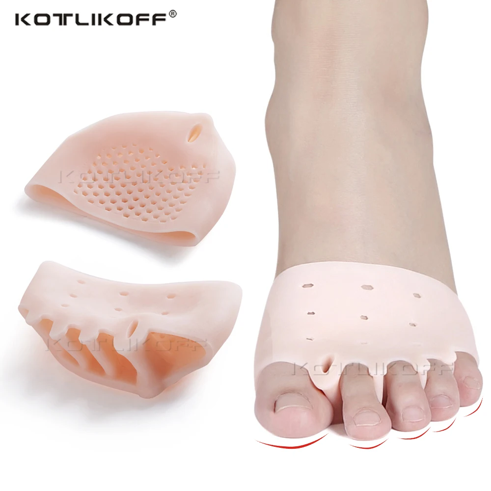 Insoles Forefoot Pads for Women High Heel Shoes Foot Blister Care Toes Insert Pad Silicone Gel Insole Pain Relief  Separator