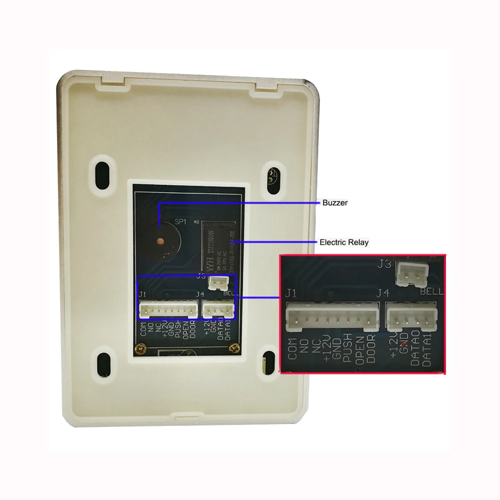 Imagem -03 - Proximidade Backlit Teclado 125khz Fechadura da Porta Controlador Rfid Cartão Sistema de Controle Acesso