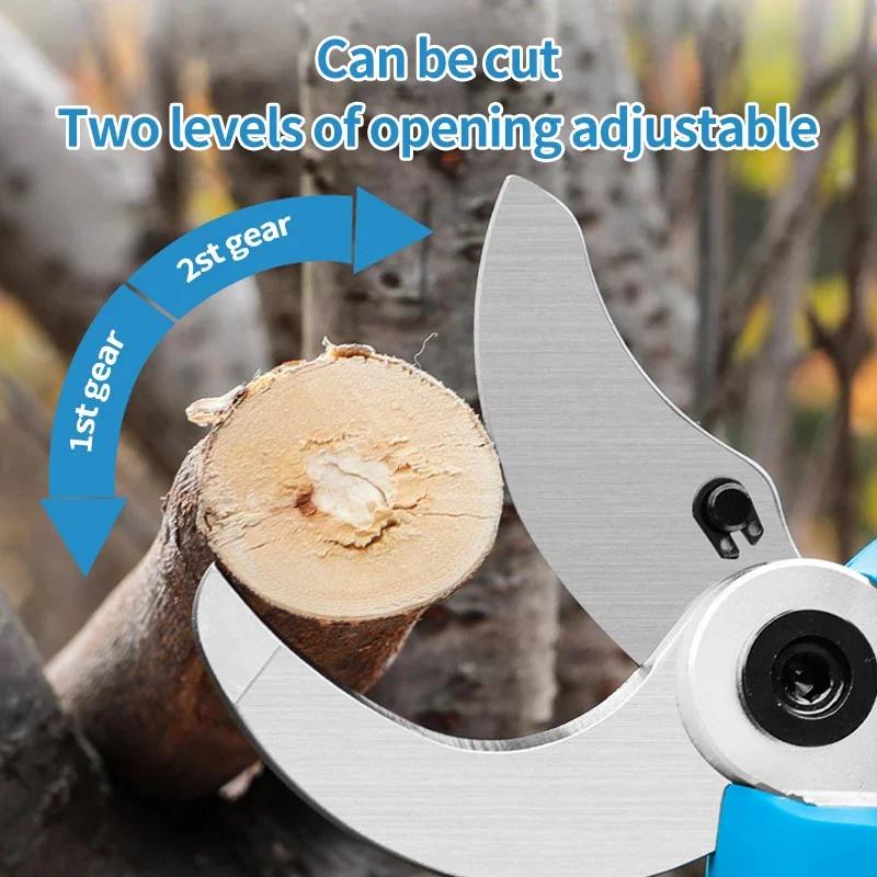 SWANSOFT Professional Cordless Electric Pruning Shears 8605 Power Cutter Tool Orchard Scissors Garden Tree Branch Pruner