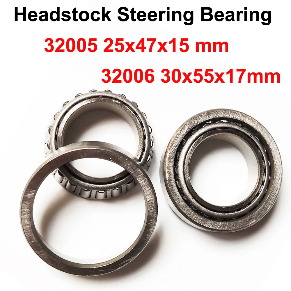 32005 32006 25X47X15 30x55x17mm Headstock Steering Taper Roller Bearing YZF600 YZ125 YZ250 TZR125 TZR250 YZ100 GSF400 GSF600 650