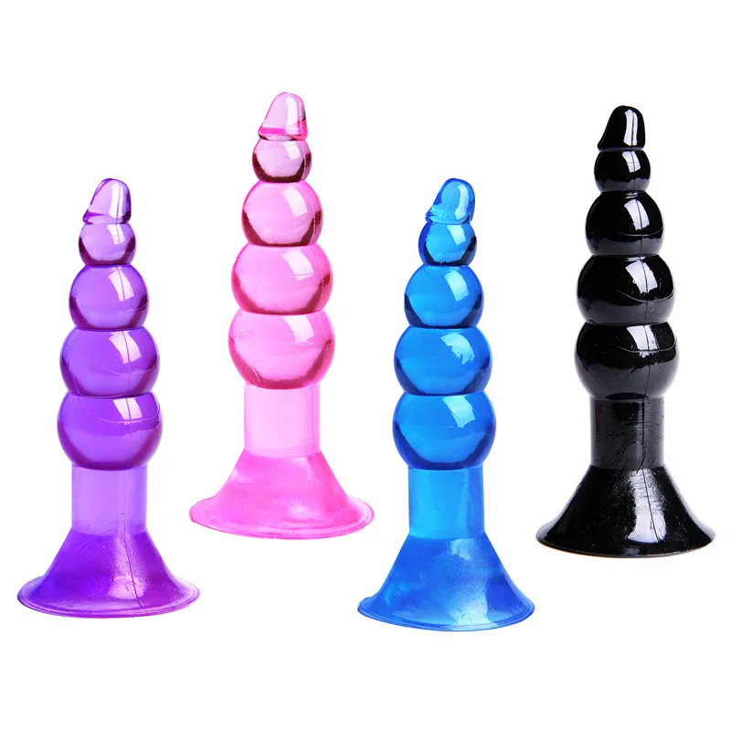 Jelly Anal Beads Suction Cup Dildo Butt Plug Prostate Stimulator Vagina Masturbator Sex Toys For Woman Anus Dilator Sex Shop