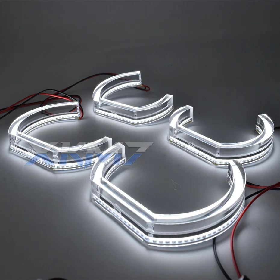 LED Angel Eyes For BMW E60 E61 Pre-LCI M5 525i 528i 530i 545i 550i Headlight Tuning Halo Ring DRL DTM Crystal Accessory Retrofit