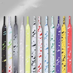 Fashion Art Splash Ink Creative Shoelaces Men Women Trend Personality Blue White Sport Casual Basketball Shoes Laces Dropship