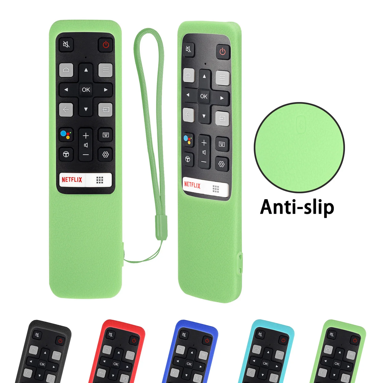 RC802V FNR1 Voice Remote Control Cases Fit for TCL Android 4K Smart TV 49P30FS 65P8S 55C715 49S6800 43S434 Protective Cover