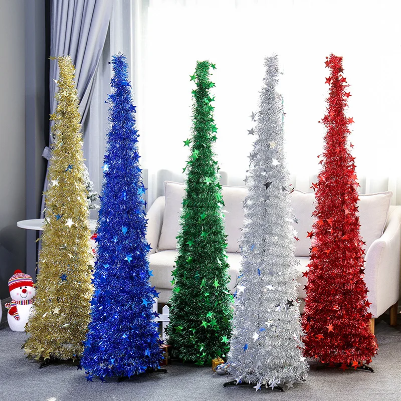 2020 In Stock Christmas Tree with Stars 1.5 meters Encryption Hot Sale New Year Decorations for Home