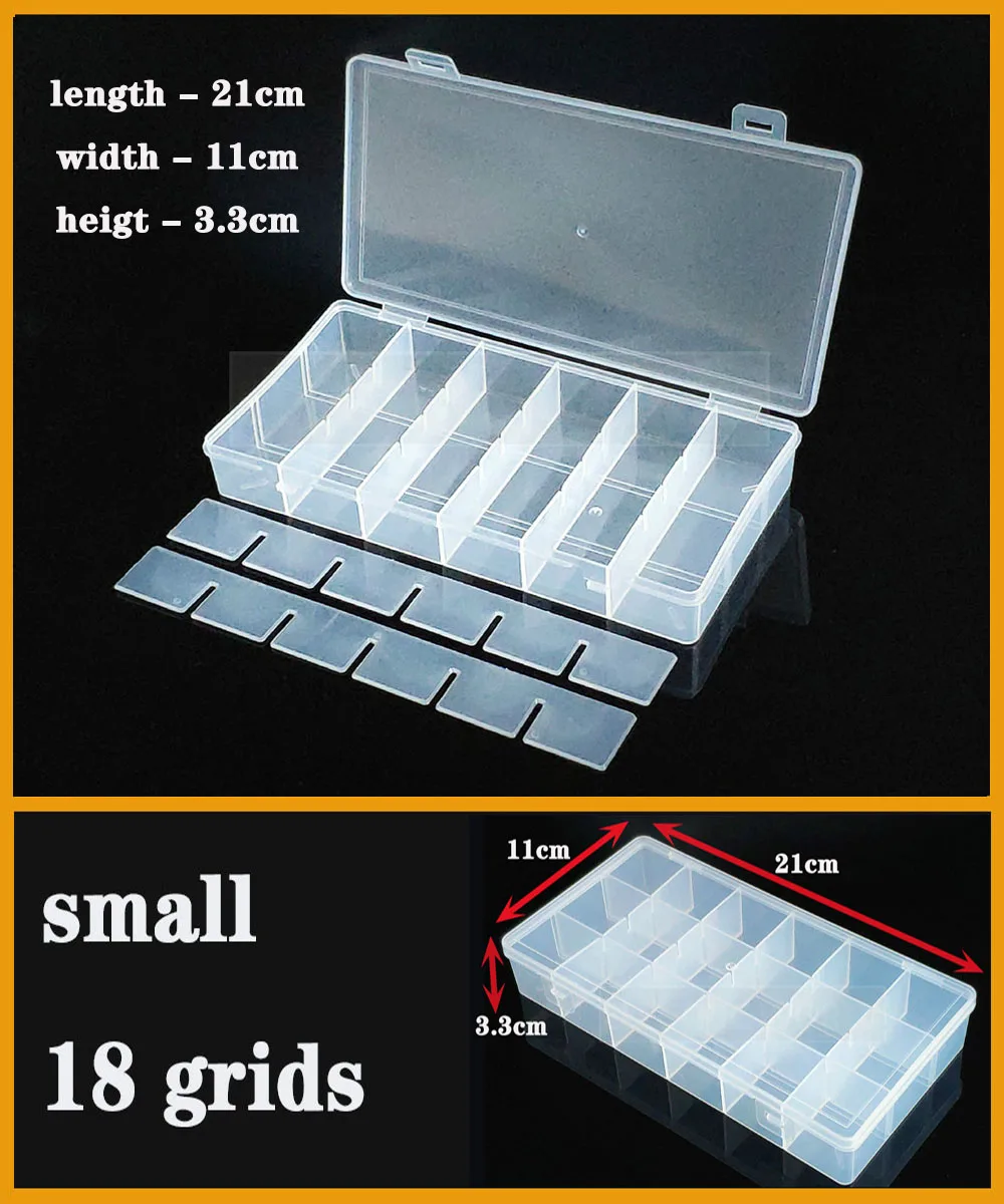 Transparente Kunststoffbox mit Schraubfach, Schmuck- und Ohrring-Vitrine, Behälter, durchsichtiger Terminal-Organizer, Werkzeug-Aufbewahrungsboxen – Detail 6