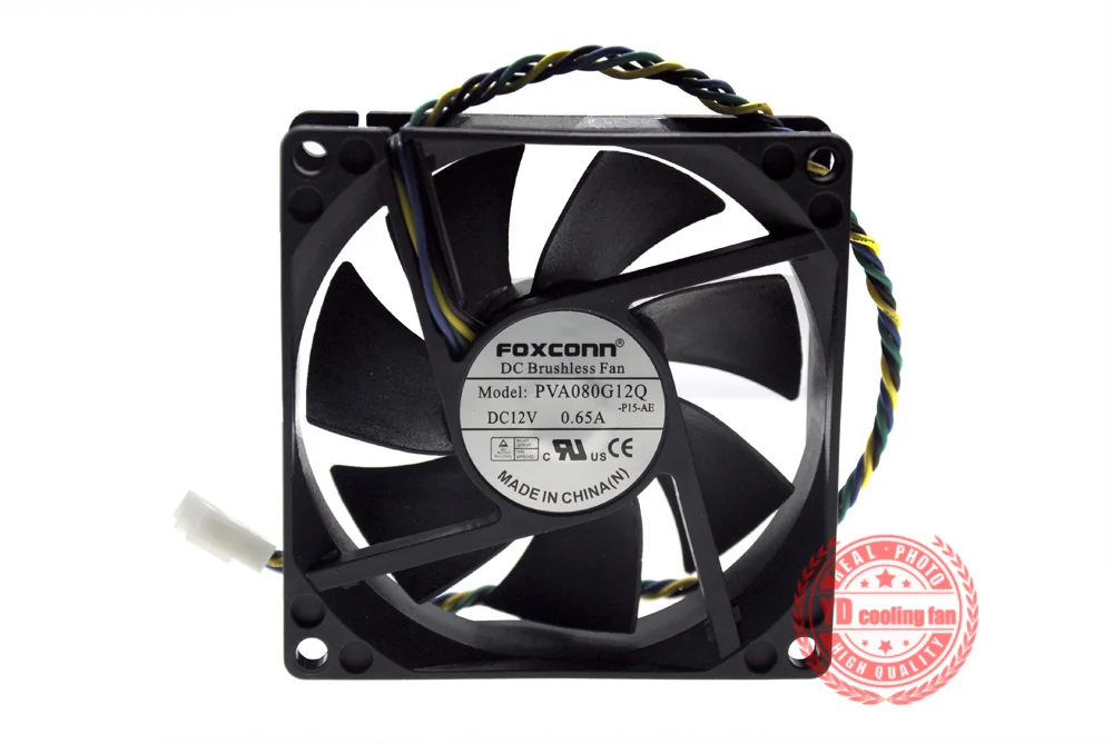 Novità per Foxconn 644724-001 8025 8cm chassis cpu fan 12V0.65A PVA080G12Q