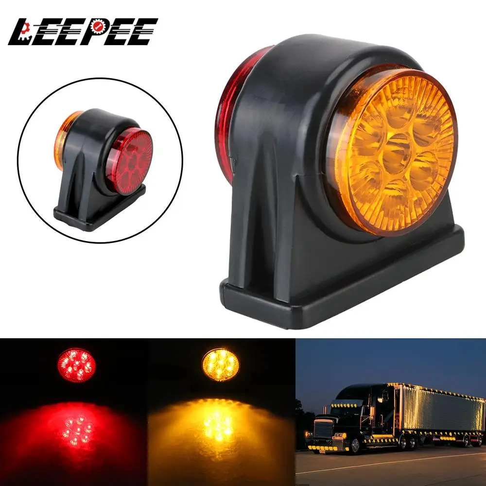 14 LED Side Marker Lights Truck Lamp 12V 24V Turn Signal Clearance Lights Indicator Lamp For Truck Lorry Trailer Car Accessories