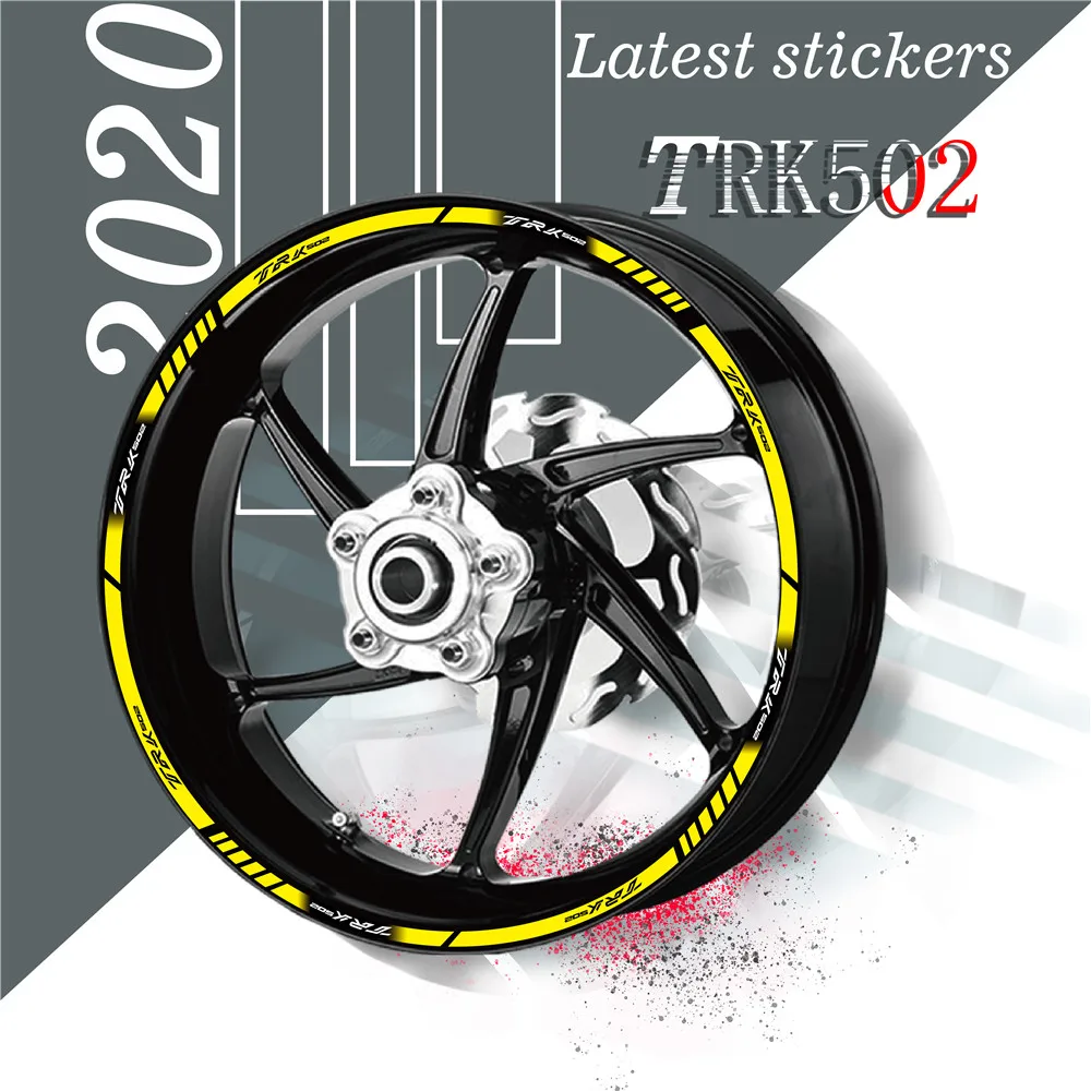 New product promotion Motorcycle Front and rear wheels tire stickers  wheel reflective decals For  BENELI  trk502 trk 502