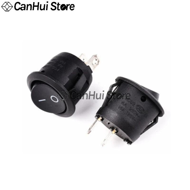 1-5pcs 20MM KCD1 2Pin 3Pin On-Off/ON-OFF-ON SPST Round Rocker Switch 6A/250V 10A/250V 12V Cat Eye Push Button Switch With Light