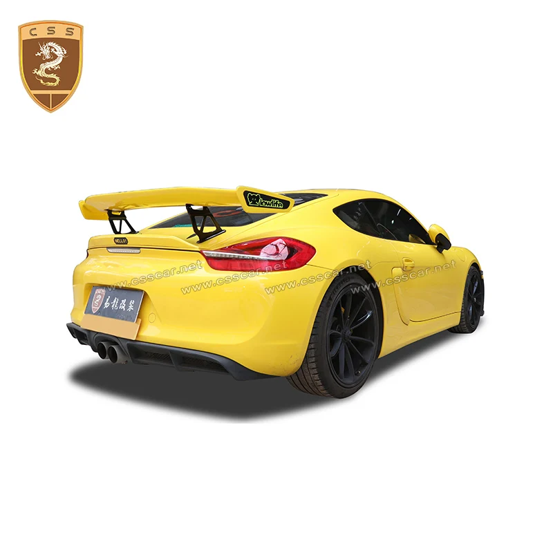 FRP unpainted Car Body Kit For Porsch Boxster Cayman 981 Change GT4 Style Body Kit 2006-2016