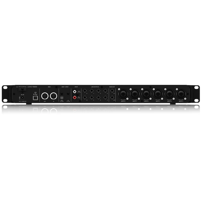 BEHRINGER UMC1820 18x20 USB Audio/MIDI Interface Sound Card Audiophile 24-Bit/96kHz for professional audio quality