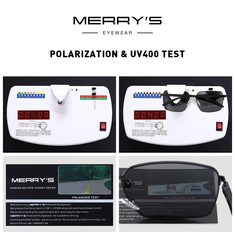 MERRYS DESIGN Men Classic Luxury Brand Sunglasses HD Polarized Sun glasses For Driving Fishing TR90 Legs UV400 Protection S8209