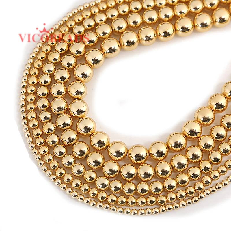 الحجر الطبيعي الأسود ارتفع الذهب الفضة اللون قوس قزح الهيماتيت الخرز 4 6 8 10 مللي متر 15 "لكل ستراند اختيار حجم لصنع المجوهرات