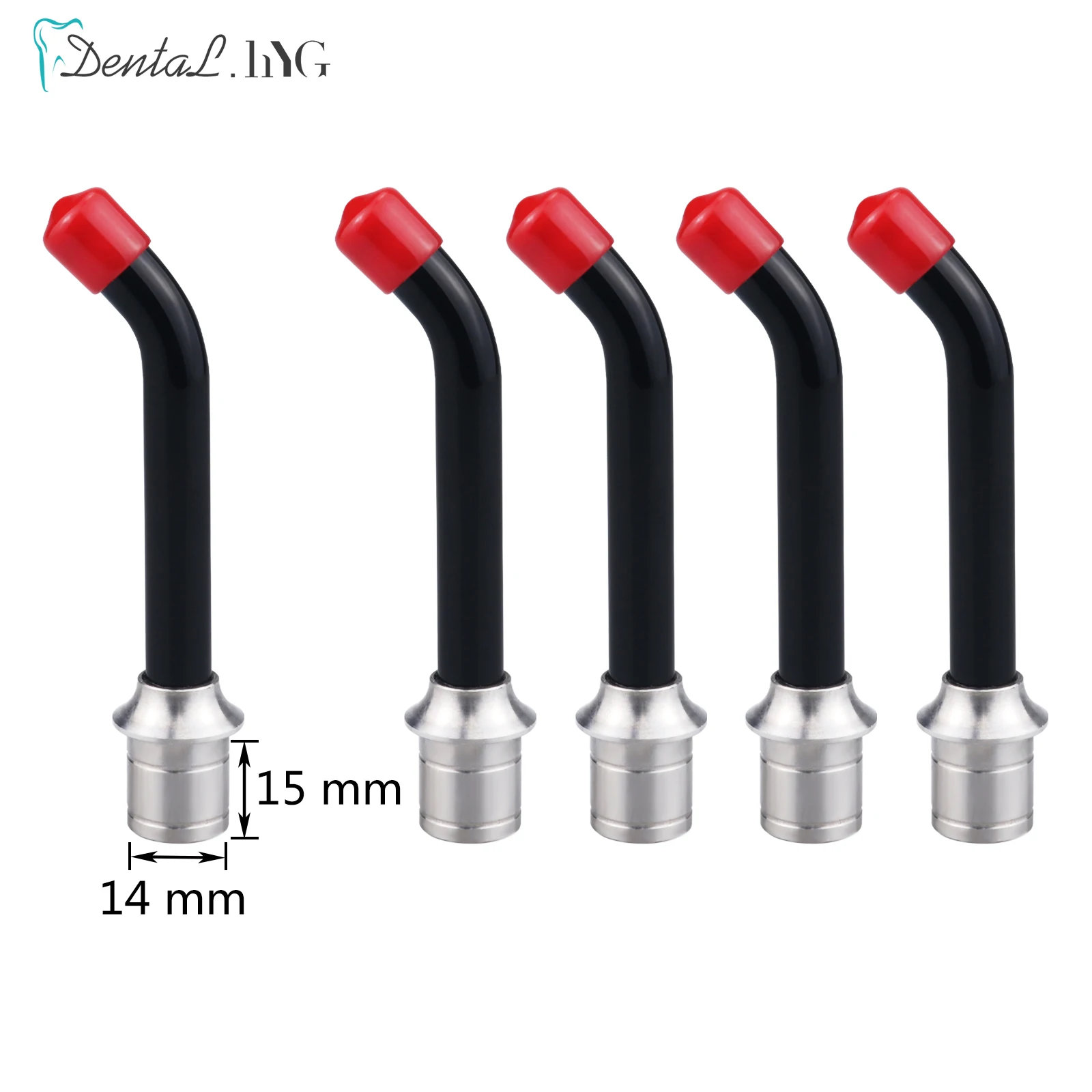 5pcs 15mm*14mm Universal Dental Optical Fiber Guide Rod Tips For Dental LED Curing Light Lamp