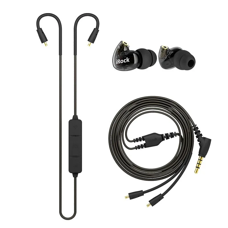 쿼드 드라이버 듀얼 드라이버 이어폰, 소음 차단 헤드폰 HIfi 유선 3.5mm/유형 C/Bluetooth 스테레오 헤드셋