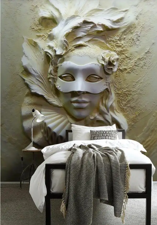 

Customize 3D Wallpaper Relief 3D Panels On The Wall Parlor Bedroom Hotel Papel De Parede 3D HD Background Wall