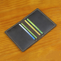 Handmade Vintage Genuine Leather Card Holder men leather Card Wallet women Credit card holder Bag Business Card Case MC-404