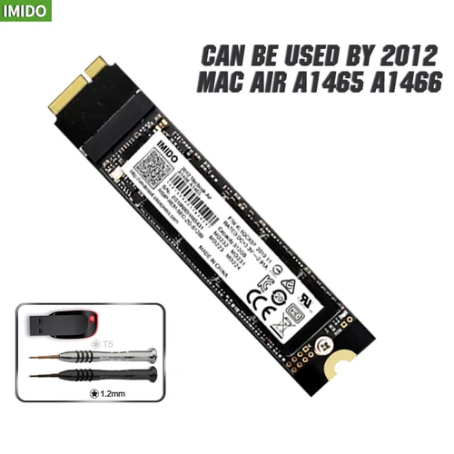 Imagen 2 del producto SSD para Macbook Air A1466 1tb 512gb Compatible con dispositivo Air Model Mid 2012(EMC2558 EMC2559) Imido SSD Macbook Tienda oficial
