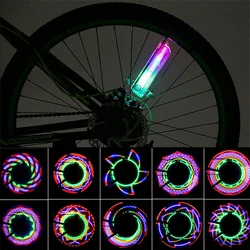 32 Patterns Cool LEDs Colorful Rainbow Bike Spoke lamp Safety Night Cycling lighting Bicycle Wheel Light Signal