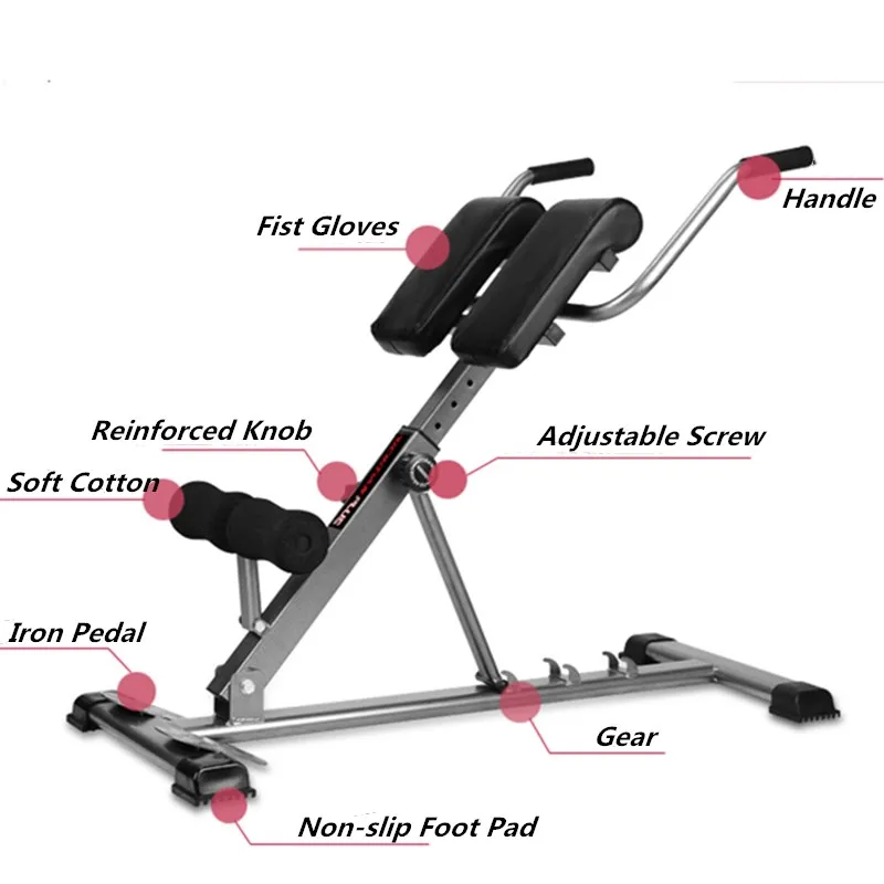 Gym Fitness Roman Bench Press Squat Smith Machine Foldable Goat Chair Dumbbell Stool Waist Abdominal Muscle Training  Equipment