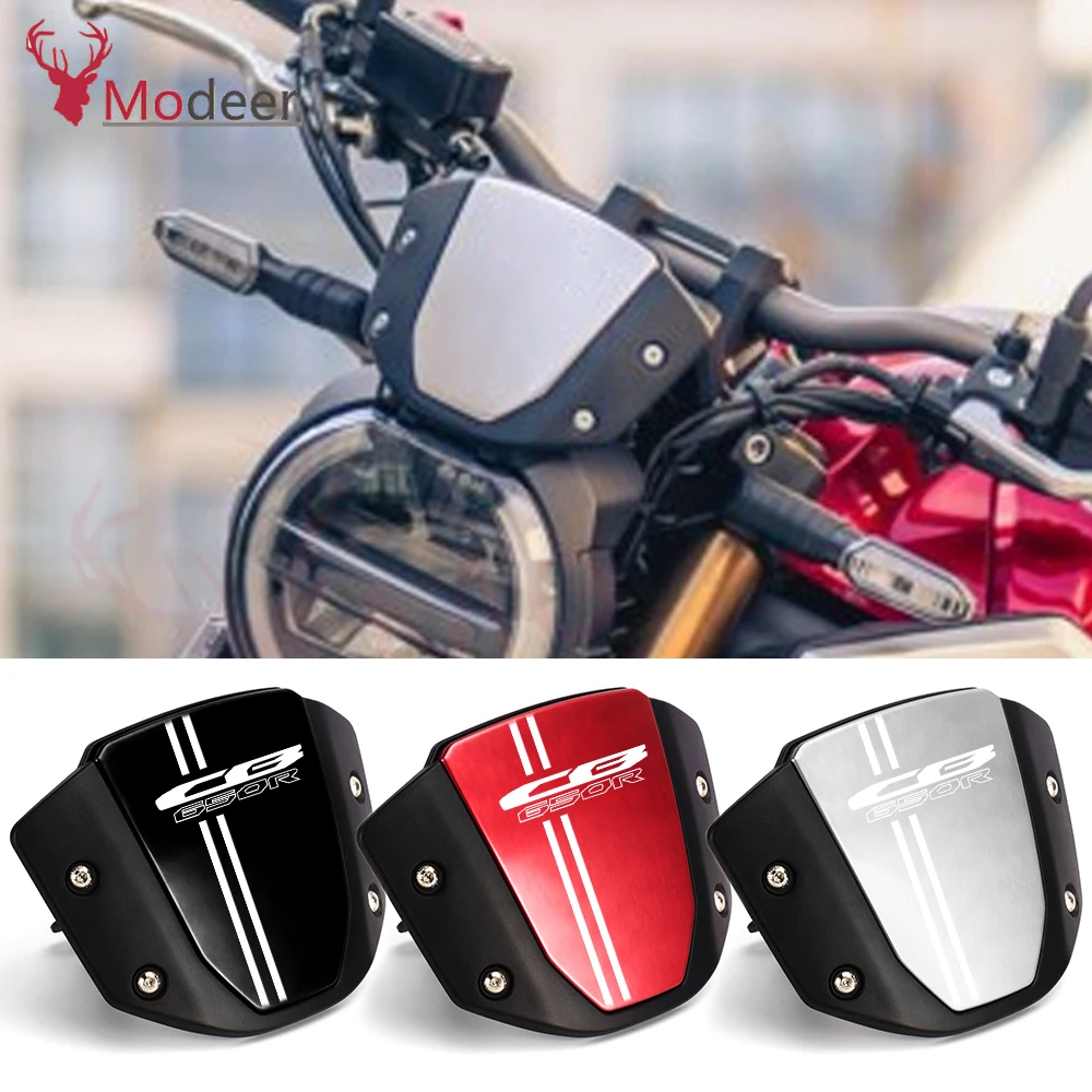 CB650 R Motorcycle Windshield Windscreen Aluminum Kit Deflector For Handa CB650R CB 650 R 2019 2020 2021 Wind Screen CB 650R