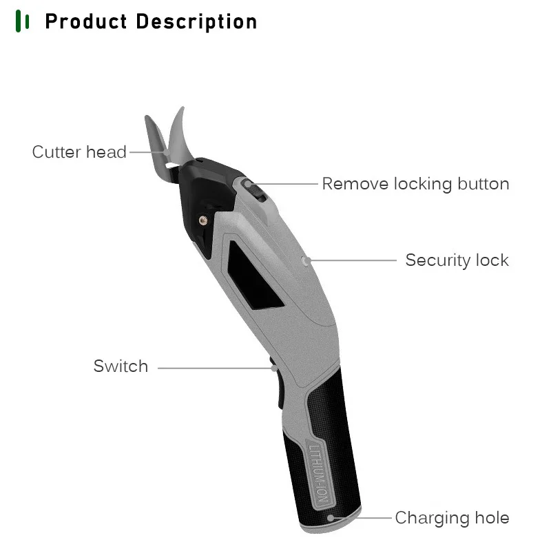 Electric Scissors  electric cutting Tool Sewing Wireless Fabric Sewing Handheld Scissors for Fabric Paper Cardboard USB Charge