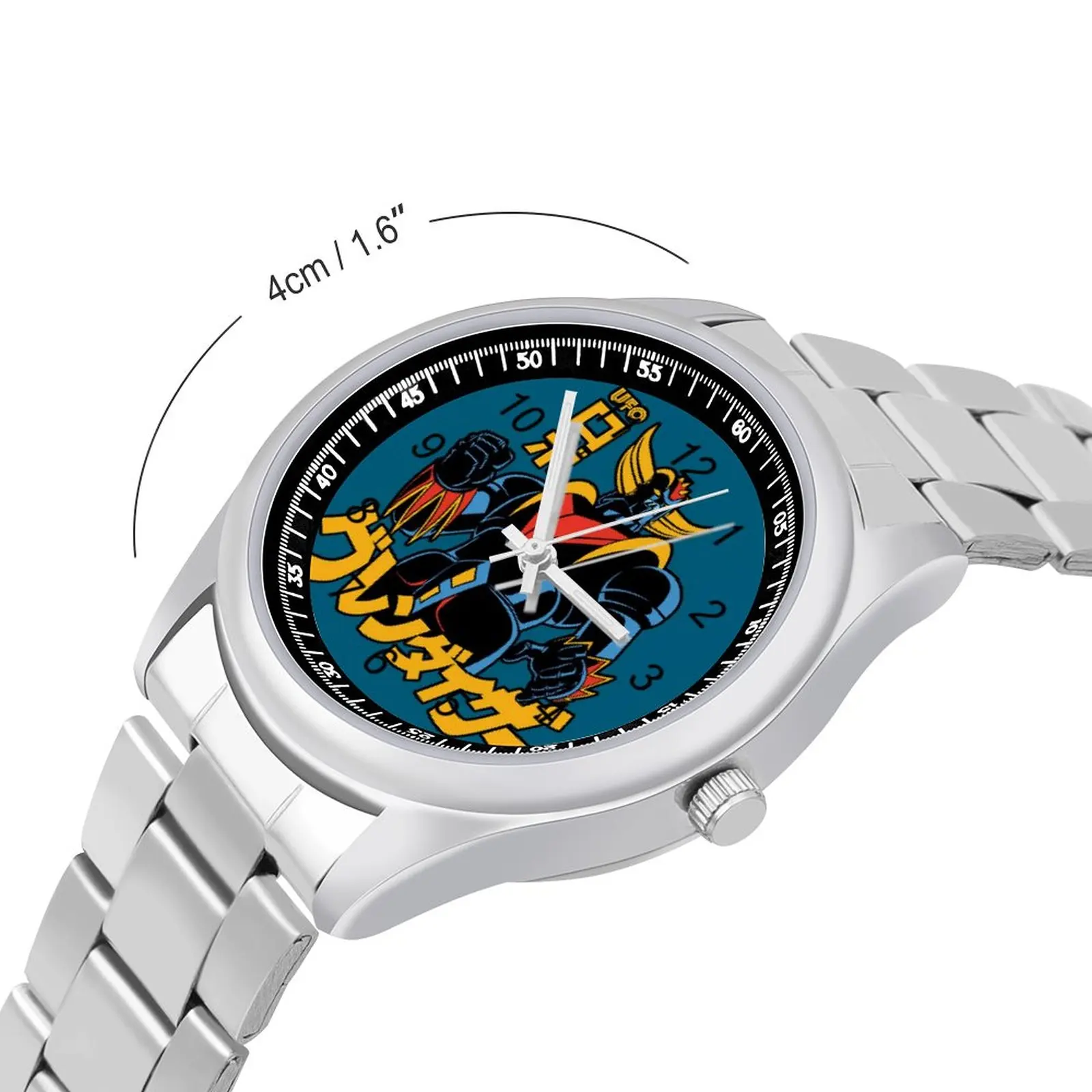 Goldorak Quartz Watch Atlas UFO Robot Anime Men Wrist Watch Grendizer Design Stainless Outdoor Photo Wristwatch