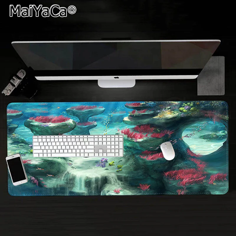 MaiYaCa New Designs Subnautica Durable Rubber Mouse Mat Pad Rubber PC Computer Gaming mousepad
