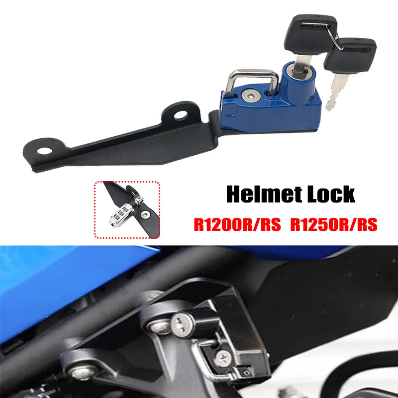 R1200R R1250RS Helmet Lock Anti-Theft Helmet Security Lock FOR BMW R1200RS R1200 R/RS R1250R R1250 R 1250RS 2015-2021 Motorcycle