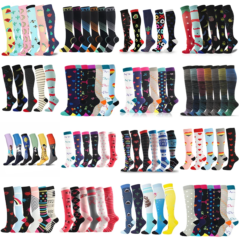 Dropship Compression Stockings Unisex Sports Socks Varicose Veins Socks Football Running Socks Wholesales Pack/Lot/Set Men Socks