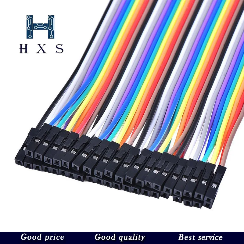 10CM 20CM 30CM 40PIN Rainbow Cable Dupont Line Male Female Head Bridle Jumper Wire Connecting line Cable Breadboard PCB DIY KIT