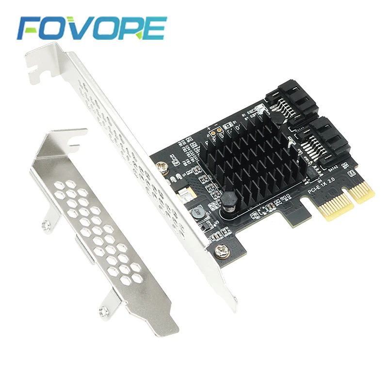 SATA PCI e adapter 2 ports SATA 3.0 to PCIe x1 x16 expansion adapter Card SATA 3 III PCI-e  PCI express Converter Marvell 9125