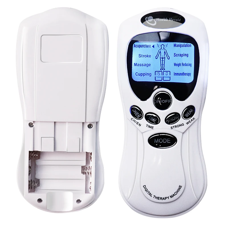 Puls-TENS-Akupunktur Elektrische Körpermassage 8 Modi Digitales Massagegerät 4 Pads Elektrischer Muskelstimulator Ganzkörper-Entspannung – Detail 11