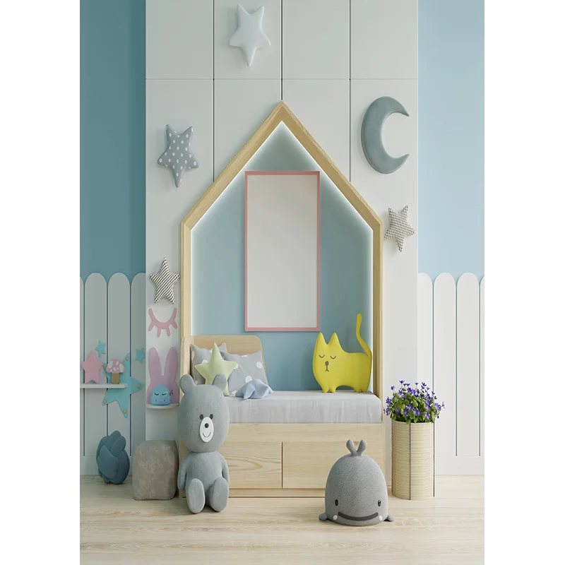 SHENGYONGBAO Children Kids Photography Backdrops Baby Shower Newborn Birthday Photo Backgrounds Room Party Decor ETF-05