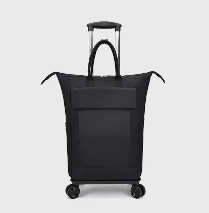 Women Travel trolley backpack lugage Trolley Bags On Wheels Women carry on hand luggage bag Wheeled Shopping Bag with 4 Wheels