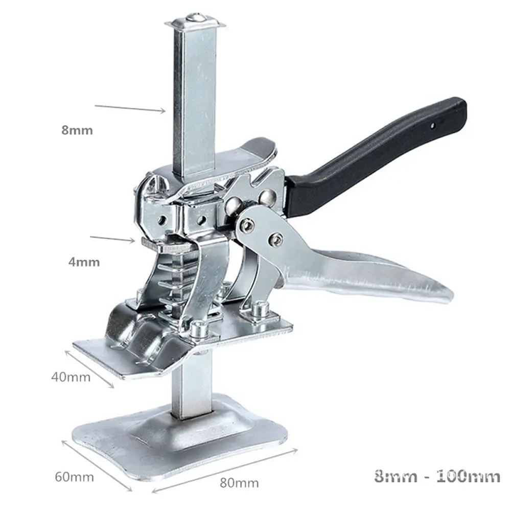 Imagem -02 - Labor Saving Braço Porta Use Board Jack Levantador do Armário Multifuncional Reparação Folha de Gesso Anti Slip Hand Lifting Tools Curso 10cm