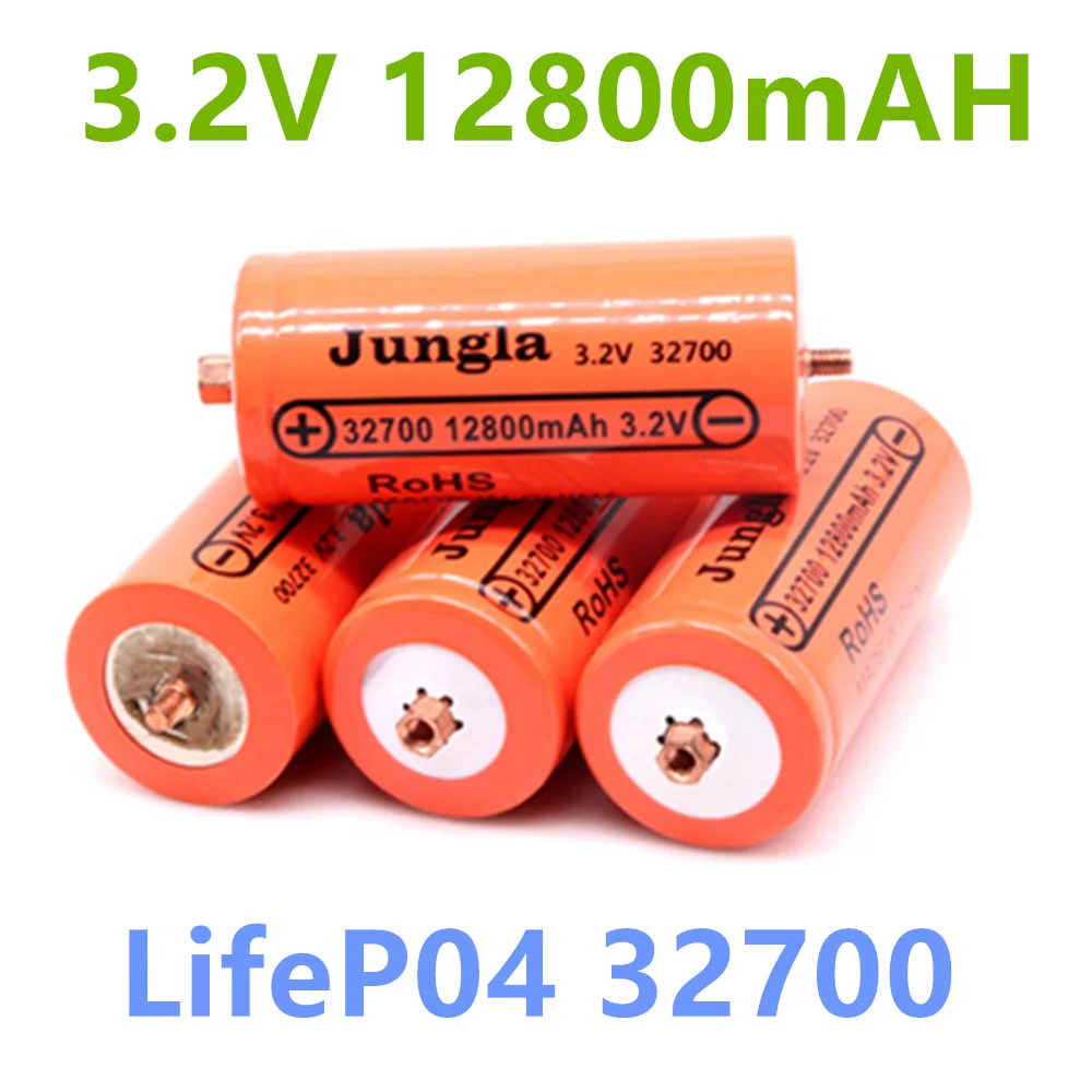 Original Brand 32700 12800mAh 3.2V Lifepo4 Rechargeable Battery Professional Lithium Iron Phosphate Power Battery with Screw