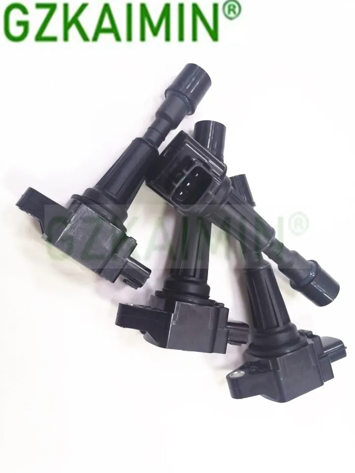 Set of 4 Ignition Coil OEM ZJ20-18-100  ZJ2018100 Fits For 11-15 M-azda 2 1.5L-L4 M-azda 3 1.4L 1.6L