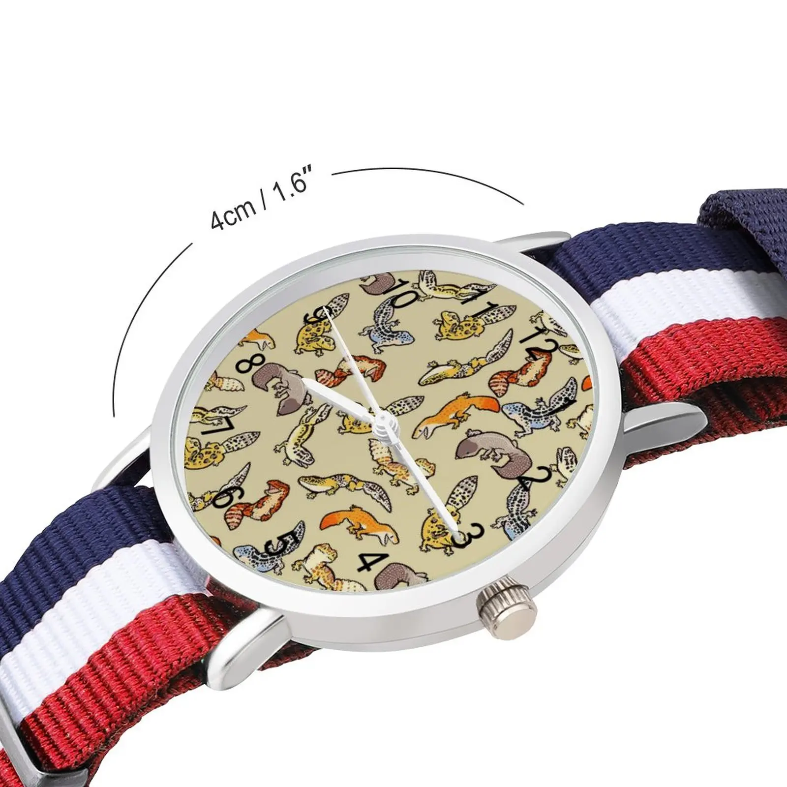 Chub Gecko – montre-bracelet à Quartz pour femmes, motif léopard, photos d'animaux, solide, Promotion au bureau