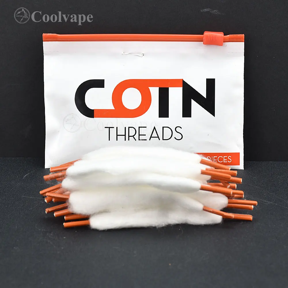 COTN Vape 20pcs/pack Dual Thread Vape coils Cotton wool Organic Prime Bacon For Kylin M PRO RTA