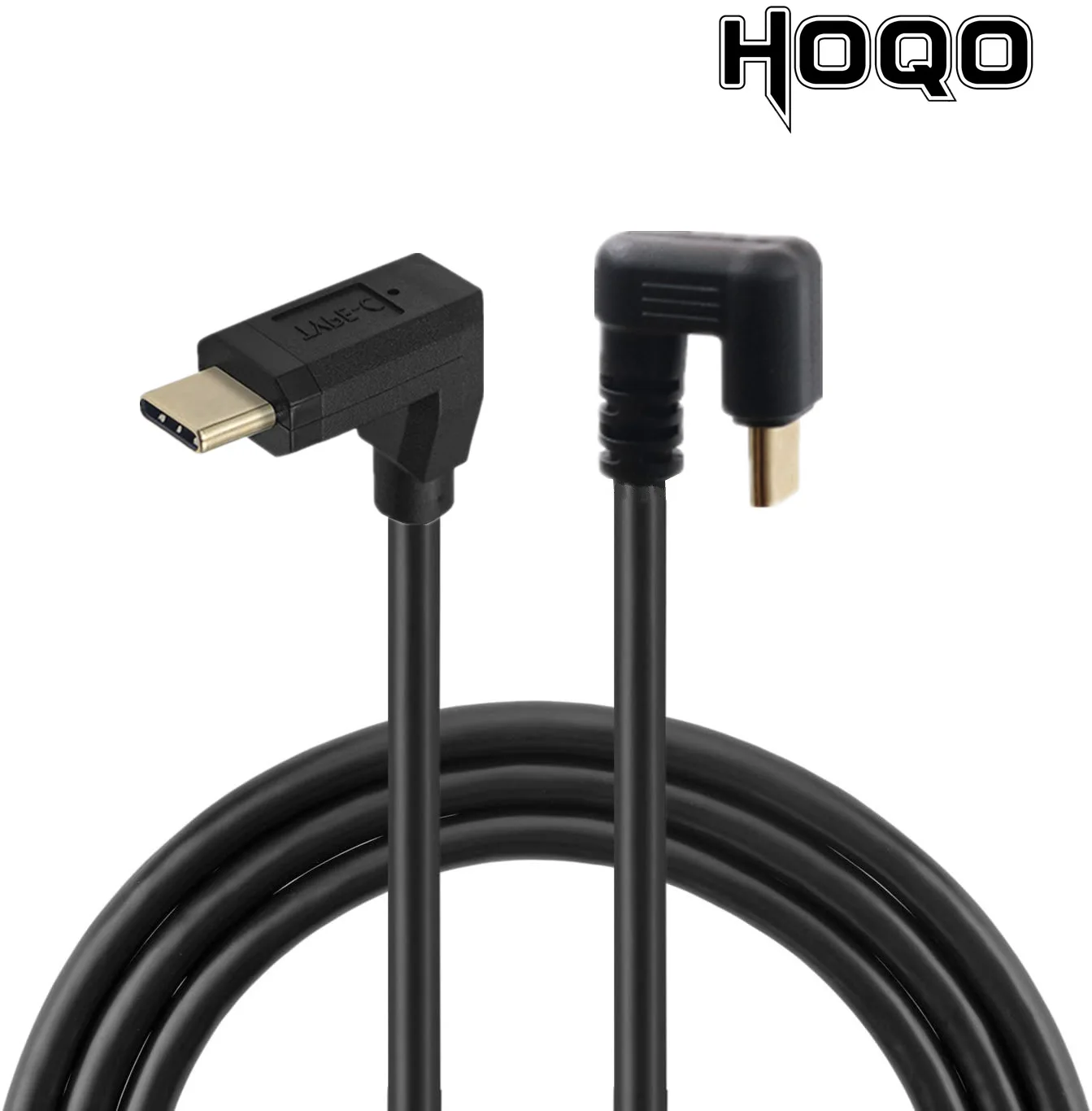 Hoqo – câble USB USB-C Gen2 4K 60Hz/type-c mâle/mâle avec Angle de 180 degrés, pour recharge et synchronisation de données, 3.1/180 °