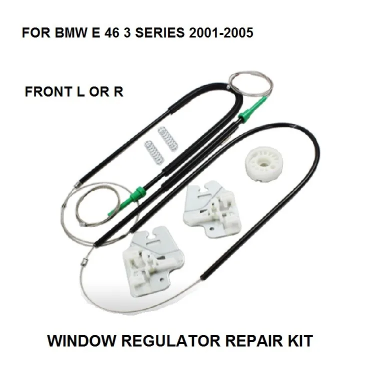 Części samochodowe stylizacja samochodu do BMW E46 3 SERIES zestaw do naprawy regulatora okien z metalowym SLIDR przednia prawa 01-05