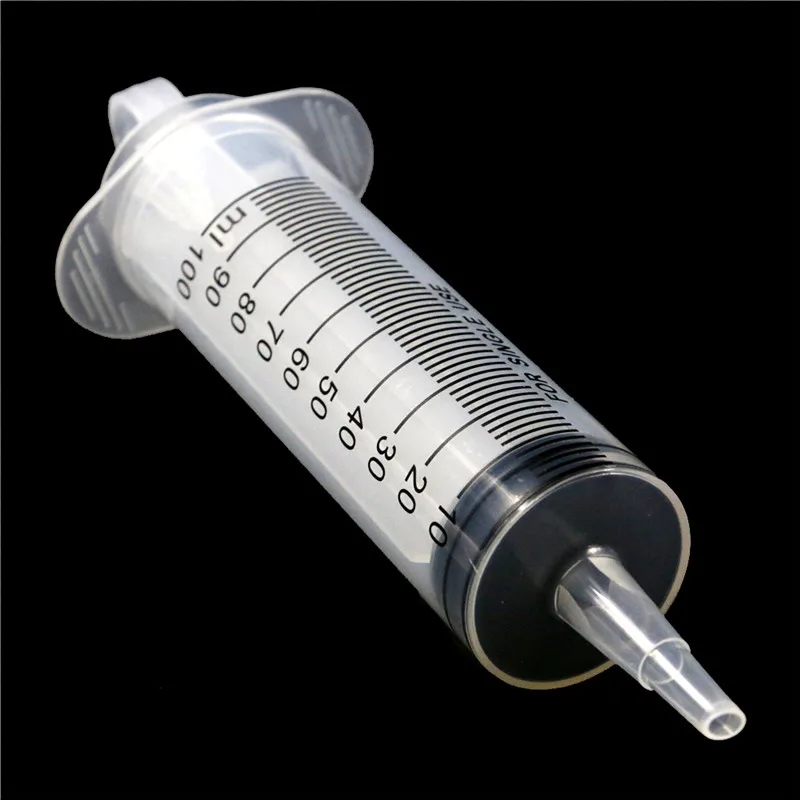 

100mlPlastic Reusable Big Large Hydroponics Nutrient Sterile Health Measuring Syringe Tools Cat Feeding Acc