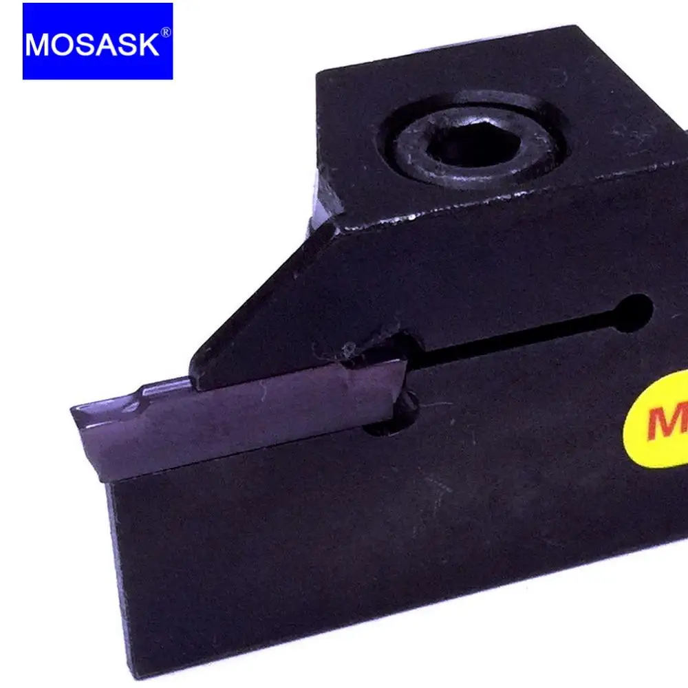 MOSASK MGEHR 10 12 16 mm Lathe Toolholder CNC Groove Cutter MGMN Carbide Inserts Grooving Cut-Off Turning Tools