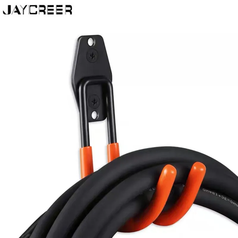 JayCreer EV Charger Cable J-Hook ,Black / Orange Color