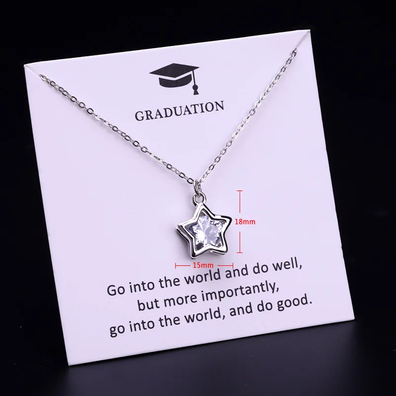 Senior Graduate Compass Collar Necklaces for Women Graduation Gift for 2019 2020 School Leavers Necklace