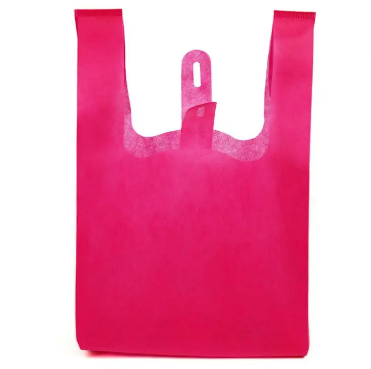 Reusable Shopping Bag Candy Color Non-Woven Fabric Bags Folding Shopping Bag For Gift/shoes/Chrismas Grocery Bags Shop SN1999