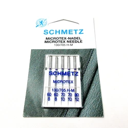 5 SCHMETZ MICROTEX NEEDLE 130/705H-M #60/8 70/10 80/12 for Home Sewing Machines