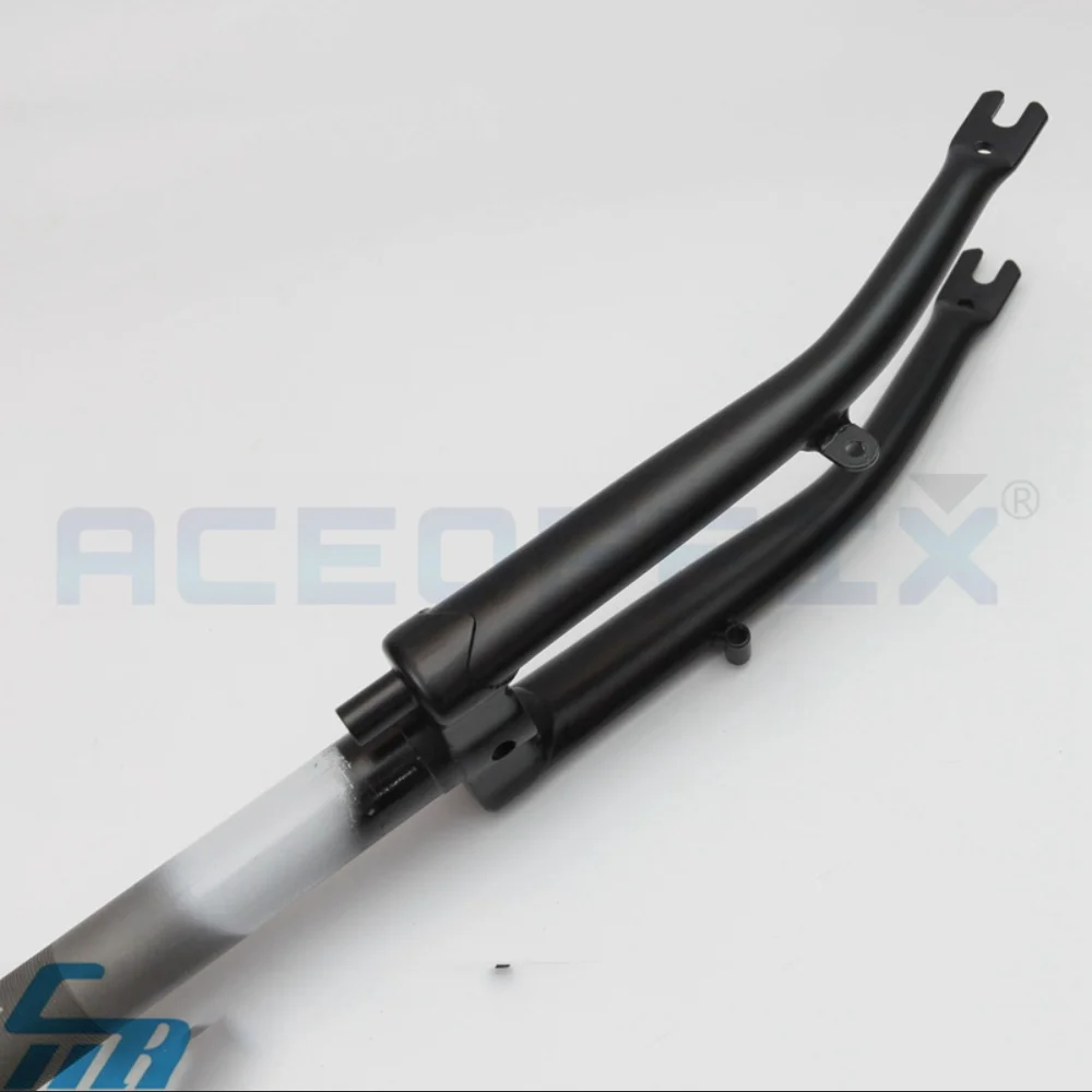 ACEOFFIX 580g 74mm Open Width Front Fork for Brompton Folding Bike Black Chrome Molybdenum steel  Bike Accessories